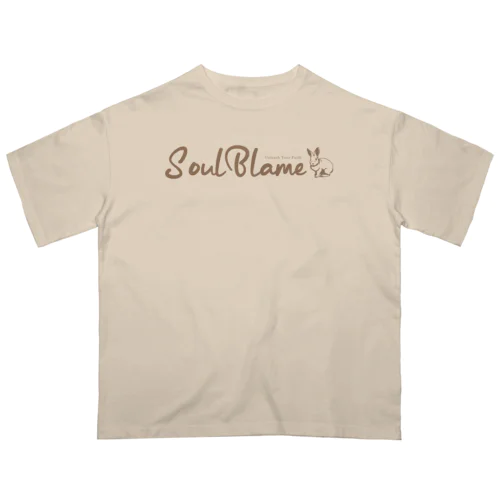 RABBIT LOGO BEIGE IN BEIGE オーバーサイズTシャツ