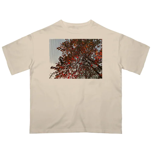 201910181619002　桜の紅葉 Oversized T-Shirt