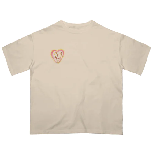 Mo-Mo-Heart（モーモーハート）★文字無し《ノーマル》 Oversized T-Shirt