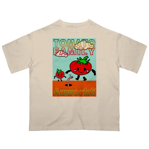 トマトファミリー Oversized T-Shirt