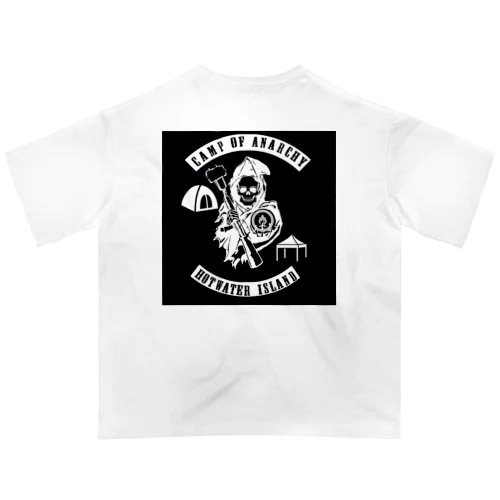 CAMP OF ANARCHY  motorcycle club HOT ILAND オーバーサイズTシャツ