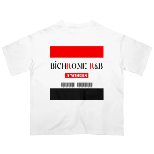 BICHROME RED&BLK オーバーサイズTシャツ