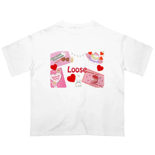 充血looseちゃん Oversized T-Shirt