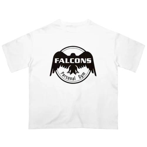 チームFALCONSブラック オーバーサイズTシャツ