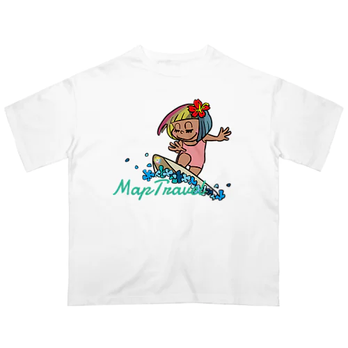 HHM.SURFRIDER（MapTravel Ver.） オーバーサイズTシャツ