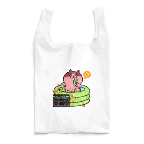 ビニールプールでまったり猫さん。 Reusable Bag