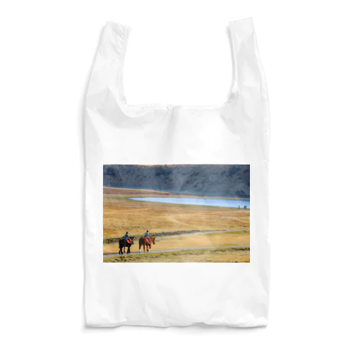 草千里ヶ浜と馬 Reusable Bag