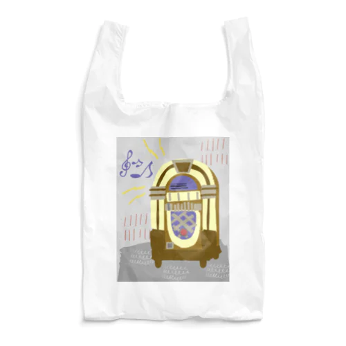 ダンスホールのレトロなジュークボックス Reusable Bag