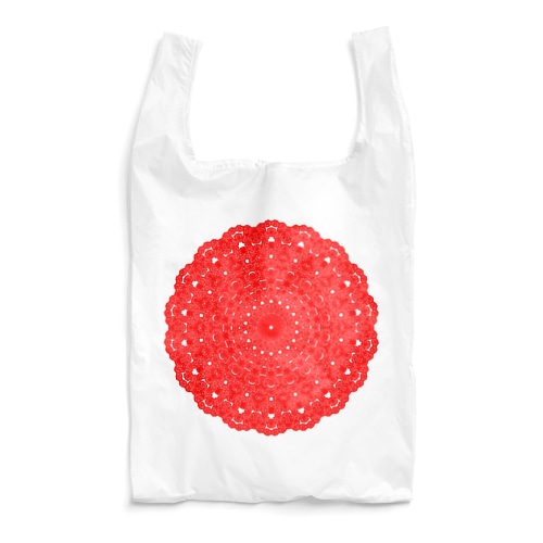 雪の華④レッド Reusable Bag