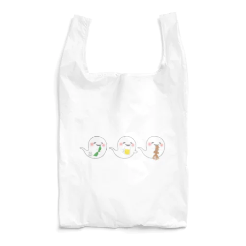 夏満喫❗️お酒好きなおばけさんたち❗️ Reusable Bag