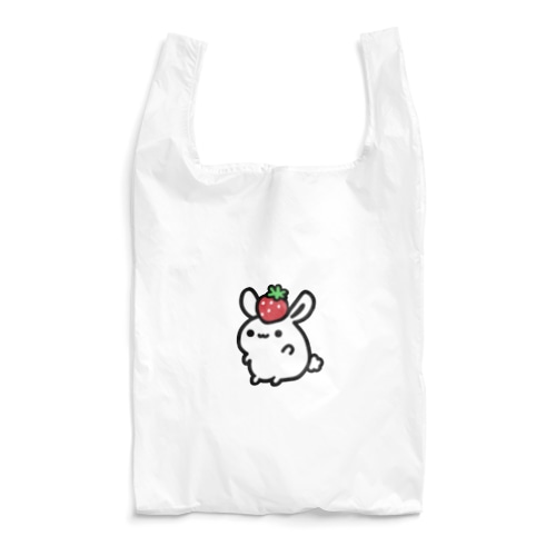 いちごのせうさぎ Reusable Bag
