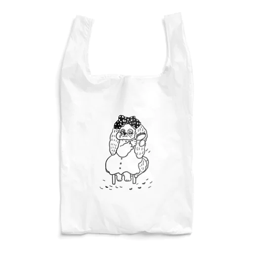 猫っ毛に憧れる犬 Reusable Bag