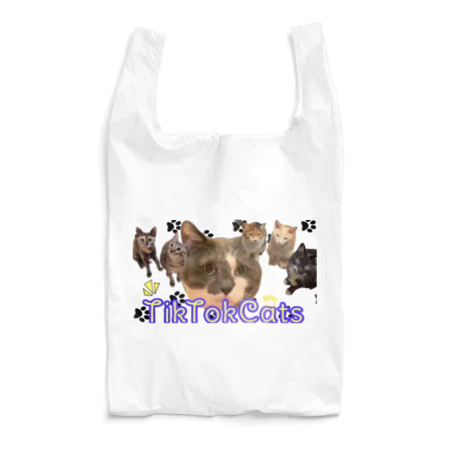 TikTok猫部６にゃんエコバッグ Reusable Bag