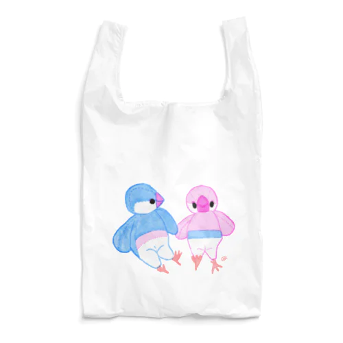 文鳥のぬいぐるみ Reusable Bag