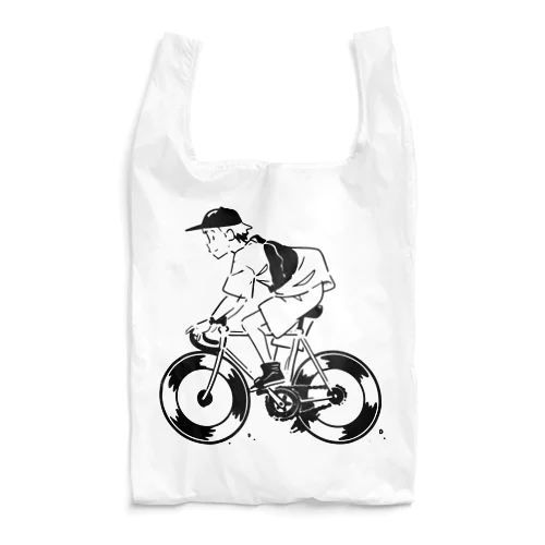 ピストバイクでポタリング Reusable Bag