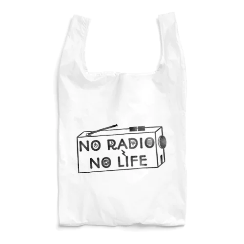 NO RADIO NO LIFE(ブラック) Reusable Bag
