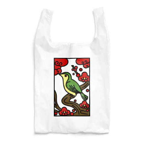 花札　梅に鶯 Reusable Bag