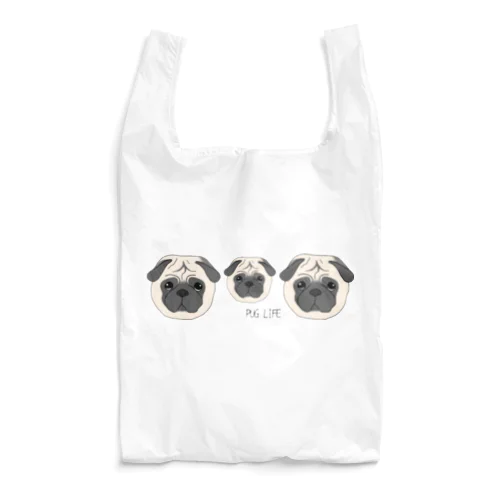 可愛い♡パグとパグライフ① Reusable Bag