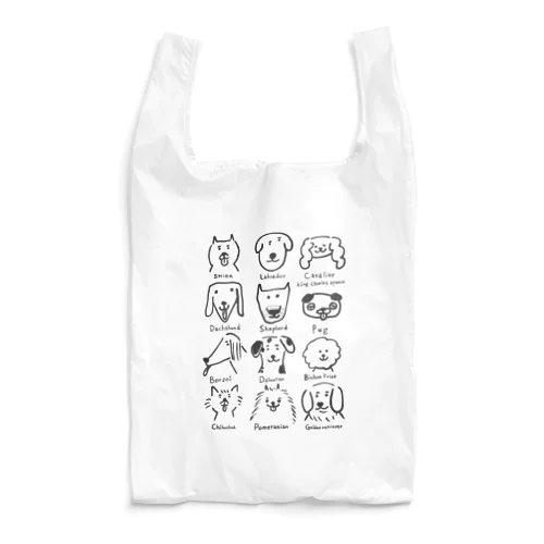 うろ覚えワンちゃん(線濃いめ) Reusable Bag