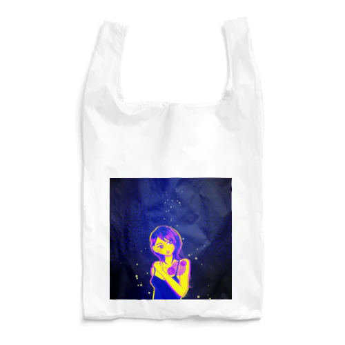 夜空と女の子 Reusable Bag
