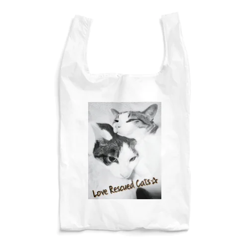 Love Rescued Cats Reusable Bag