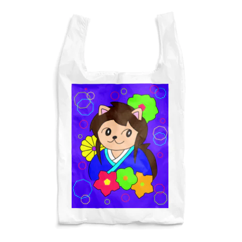 猫 侍くん 和柄 Reusable Bag