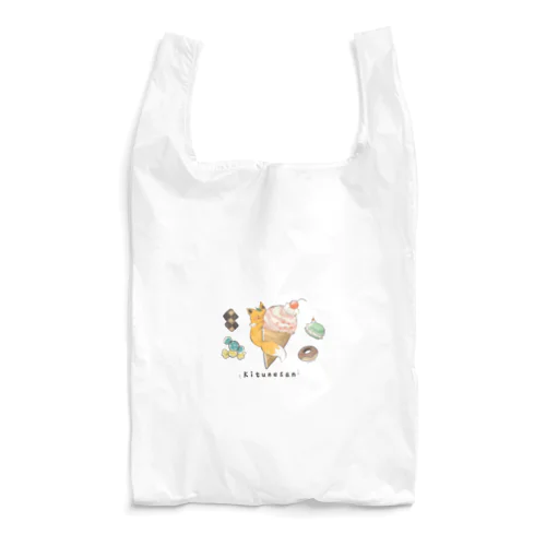 きつねさん　アイスといっしょ Reusable Bag