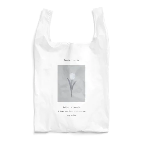 *sugar milk sherbet blue Tulip× white grayish green blue Reusable Bag