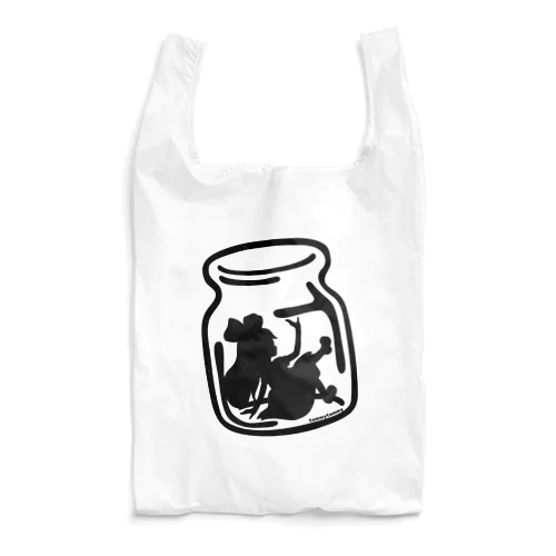 不思議の国のアリス【瓶の中のアリス】シルエット Reusable Bag
