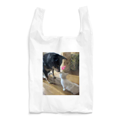 黒柴と仔猫 Reusable Bag