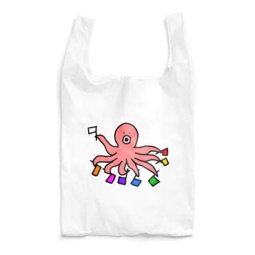 旗揚げタコ Reusable Bag