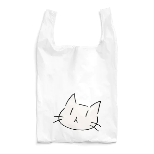 NEKO（ねこ・顔のみ・白猫） Reusable Bag