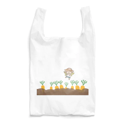 むぎわらちゃんとにんじん畑 Reusable Bag