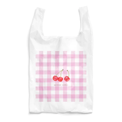 Cherry(ギンガムチェック) Reusable Bag