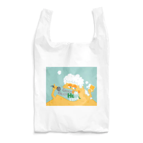 桜島と、ビールと、音楽。 Reusable Bag