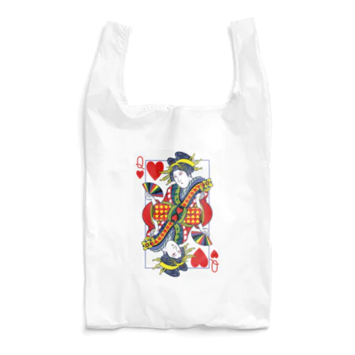 浮世絵トランプ/クイーン Reusable Bag