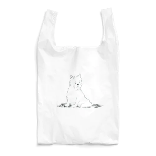 ホワイトテリア　キーホルダー用 Reusable Bag