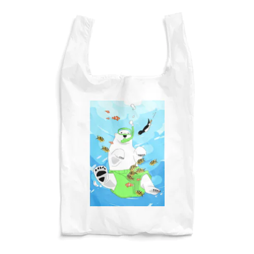 しろくまくんおさかなフィーバー Reusable Bag