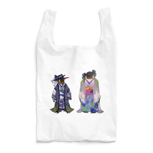 着物ぺんぎんーいずれはエンペラーかキングー Reusable Bag