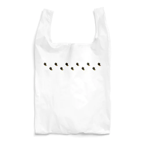 並んだおばけの黒鬼 Reusable Bag