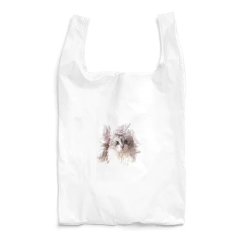 猫　デッサン風イラスト Reusable Bag
