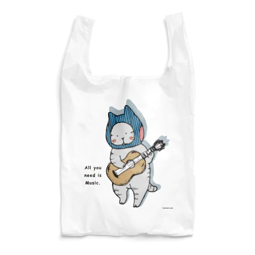 ギターねこ Reusable Bag