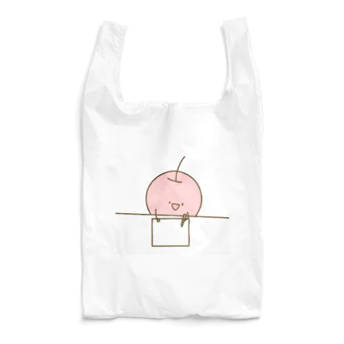 りんごさん お絵描き中 Reusable Bag