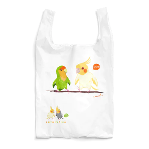 Cotolyrica ルチノーオカメインコとラブバード コザクラインコ Reusable Bag