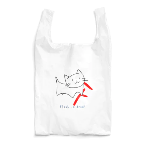 Flashをオーバーレイする猫 Reusable Bag