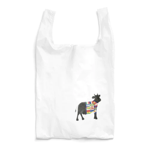 万国旗な気分のウシ Reusable Bag