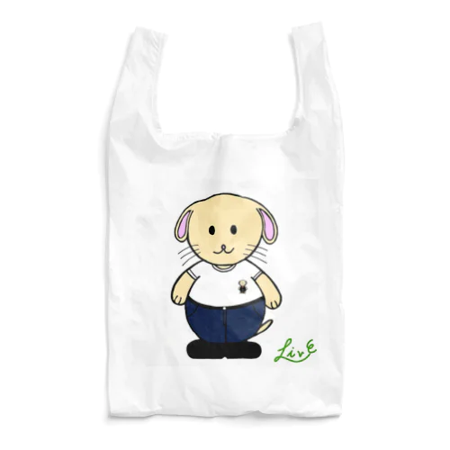 白リブTリブ Reusable Bag