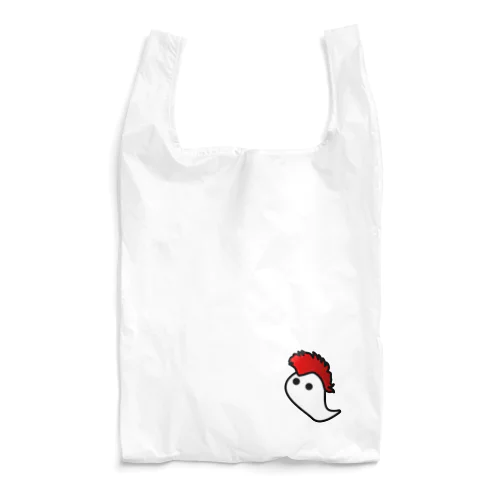 ヒャッハーって言いそうなおばけ ポイント Reusable Bag