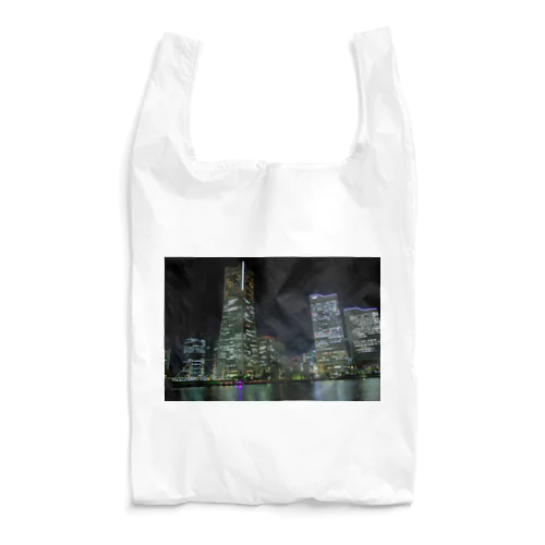 横浜みなとみらいの夜景 - Yokohama Minato-Mirai (Night view) - Reusable Bag