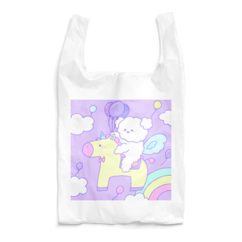 ふわふわユニコーンちゃん・パープル Reusable Bag